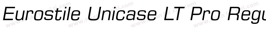 Eurostile Unicase LT Pro Regular字体转换